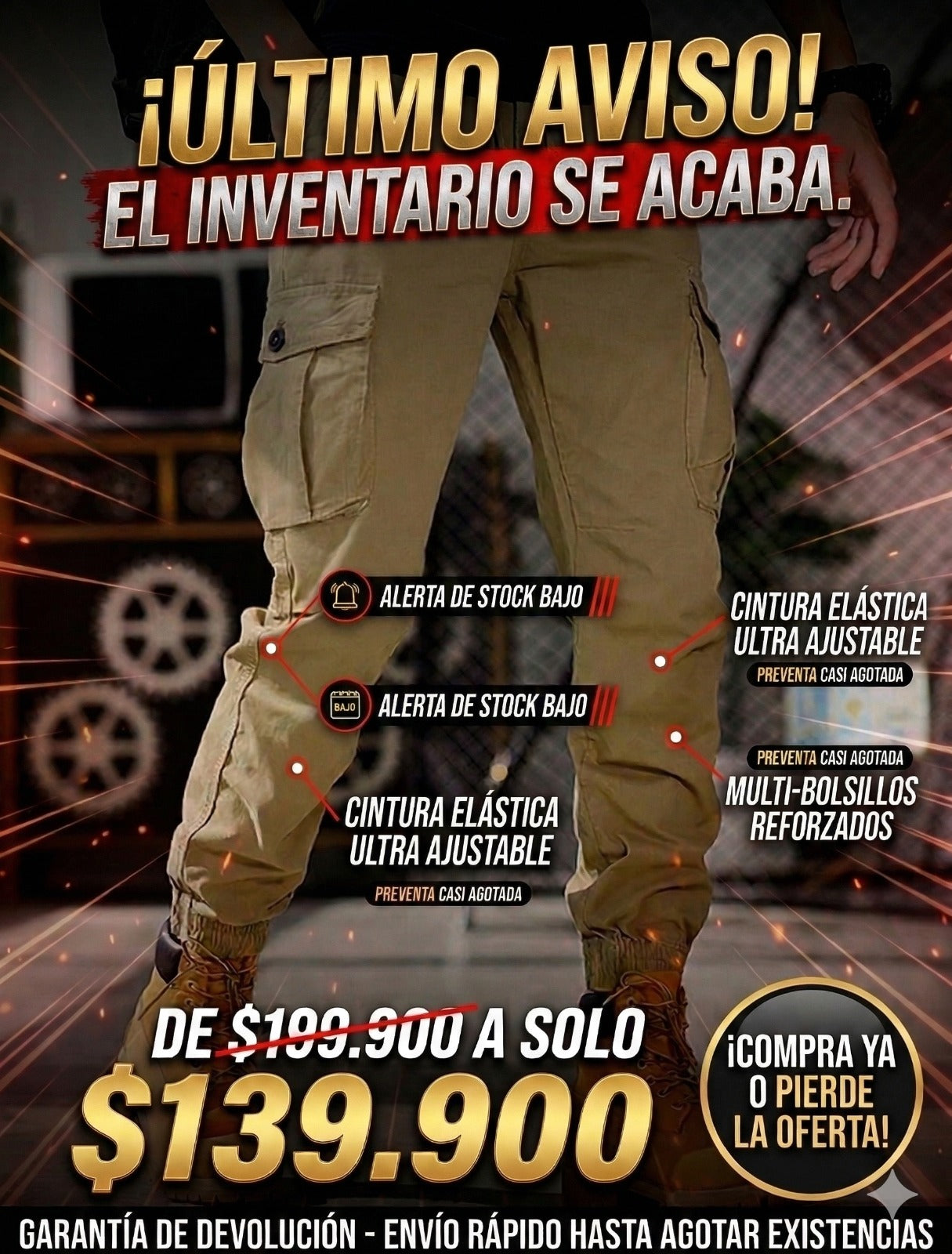 PANTALON TITAN CARGO🔝💎💼