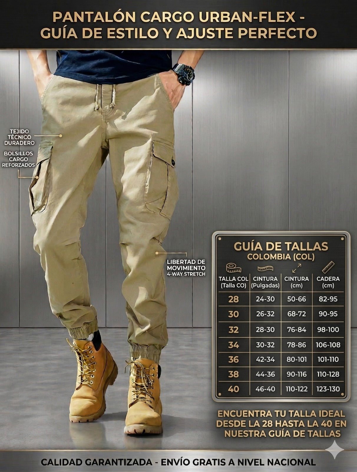 PANTALON TITAN CARGO🔝💎💼